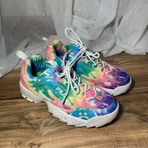 FILA Distruptor 2 tye dye women